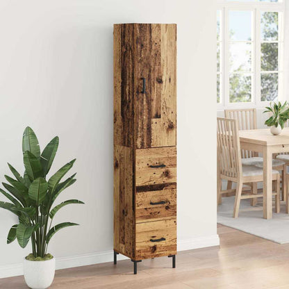 Highboard Old Wood 69.5 x 34 x 180 cm Engineered Wood