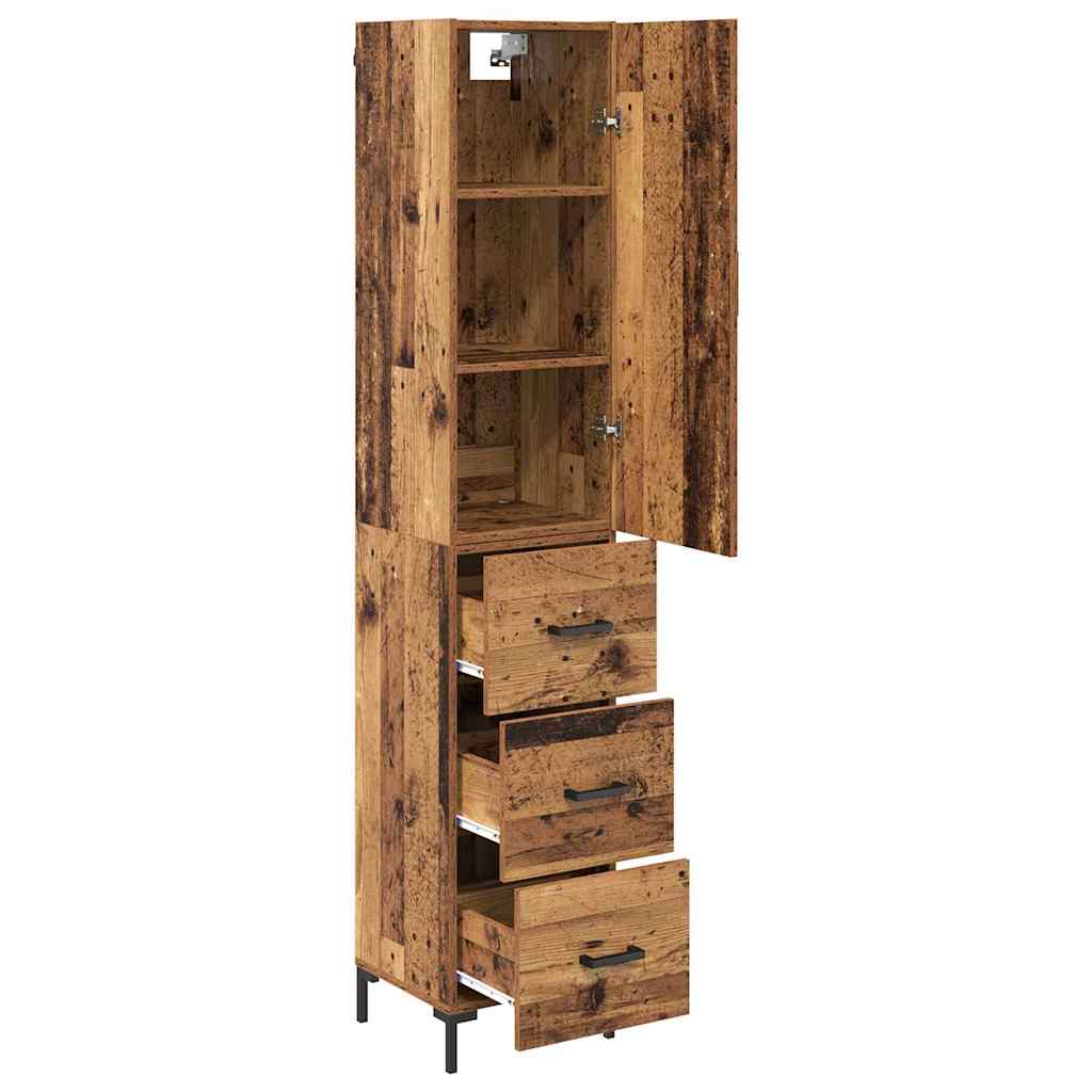 Highboard Old Wood 69.5 x 34 x 180 cm Engineered Wood