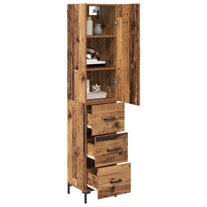 Highboard Old Wood 69.5 x 34 x 180 cm Engineered Wood