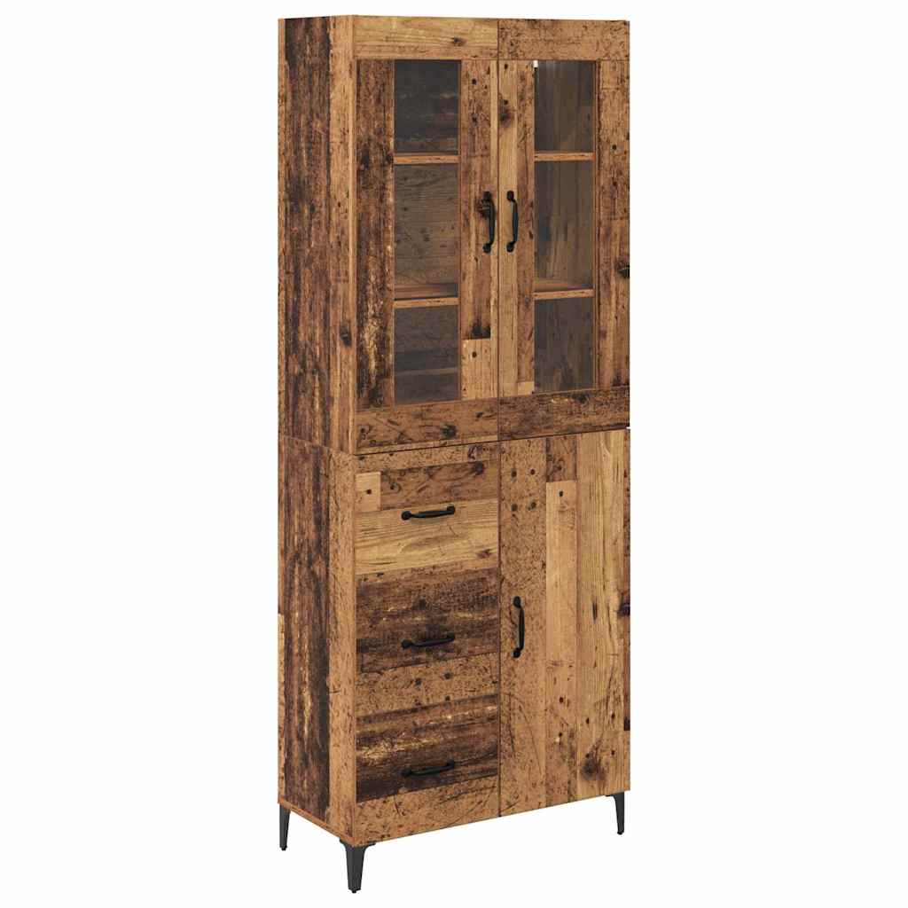 Highboard Old Wood 69.5 x 34 x 180 cm Engineered Wood