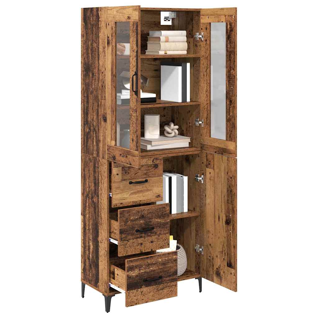 Highboard Old Wood 69.5 x 34 x 180 cm Engineered Wood