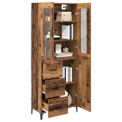 Highboard Old Wood 69.5 x 34 x 180 cm Engineered Wood