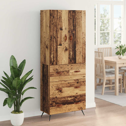 Highboard Old Wood 69.5 x 34 x 180 cm Engineered Wood