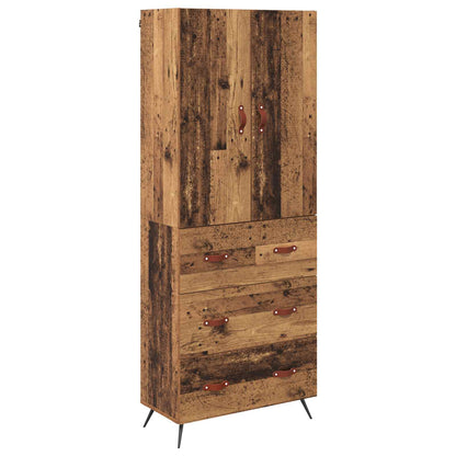 Highboard Old Wood 69.5 x 34 x 180 cm Engineered Wood