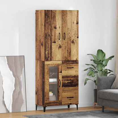 Highboard Old Wood 69.5 x 34 x 180 cm Engineered Wood