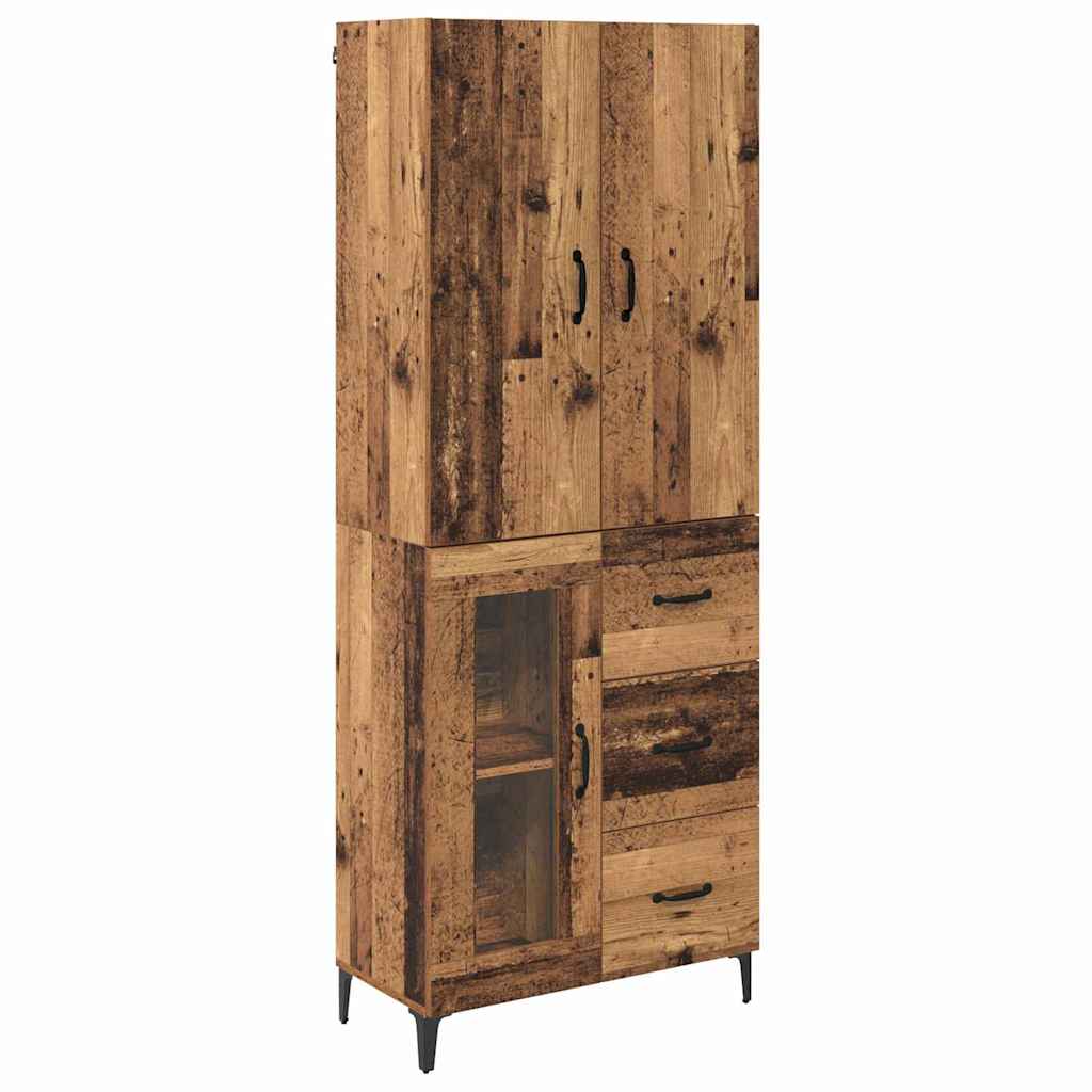 Highboard Old Wood 69.5 x 34 x 180 cm Engineered Wood