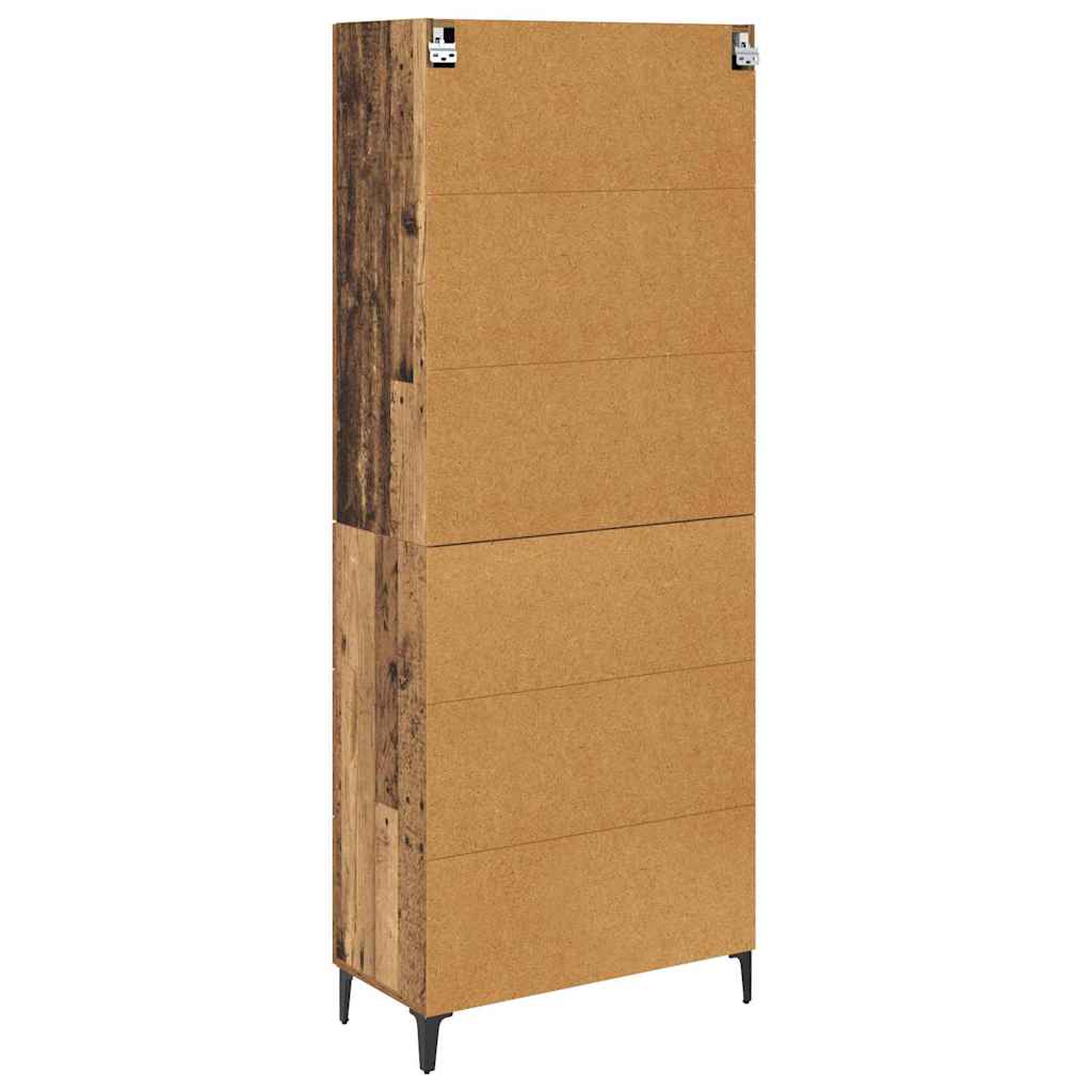 Highboard Old Wood 69.5 x 34 x 180 cm Engineered Wood