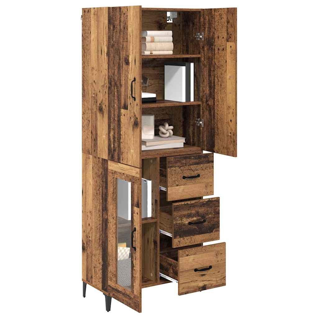 Highboard Old Wood 69.5 x 34 x 180 cm Engineered Wood