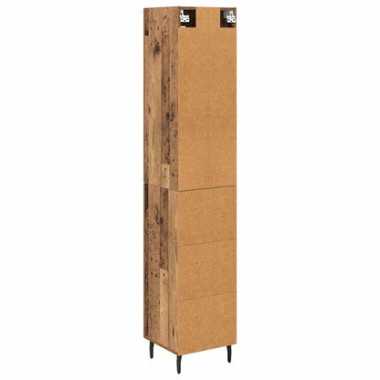Highboard Old Wood 34.5 x 34 x 180 cm Engineered Wood