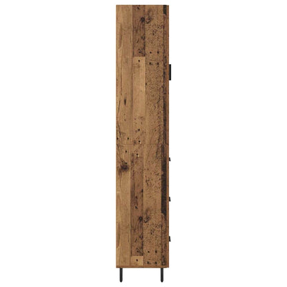 Highboard Old Wood 34.5 x 34 x 180 cm Engineered Wood