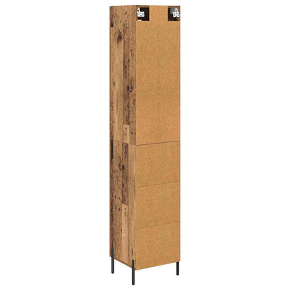 Highboard Old Wood 34.5 x 34 x 180 cm Engineered Wood