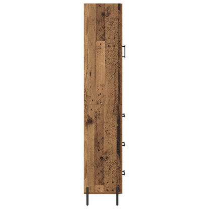 Highboard Old Wood 34.5 x 34 x 180 cm Engineered Wood