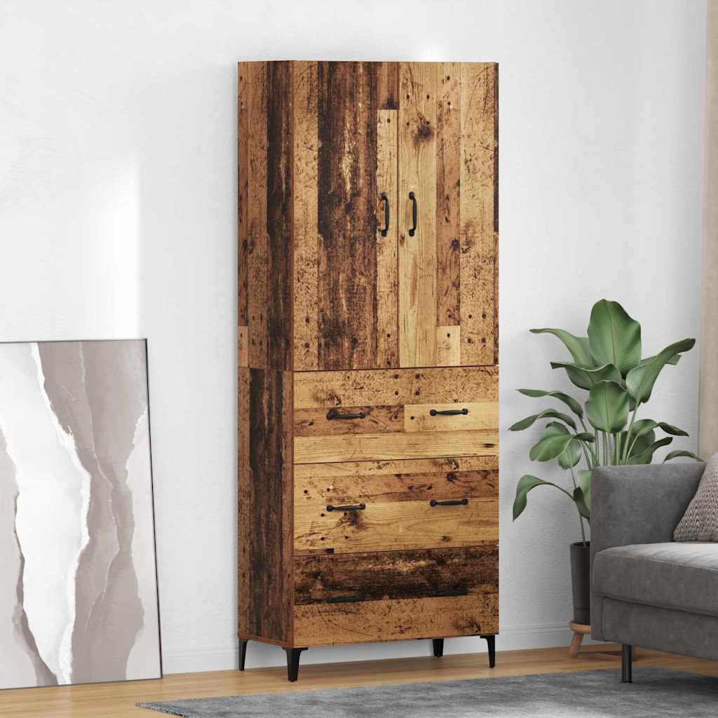 Highboard Old Wood 69.5 x 34 x 180 cm Engineered Wood