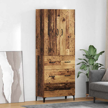 Highboard Old Wood 69.5 x 34 x 180 cm Engineered Wood