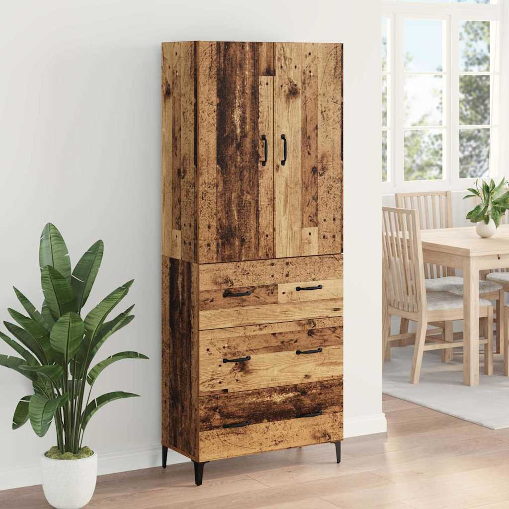 Highboard Old Wood 69.5 x 34 x 180 cm Engineered Wood