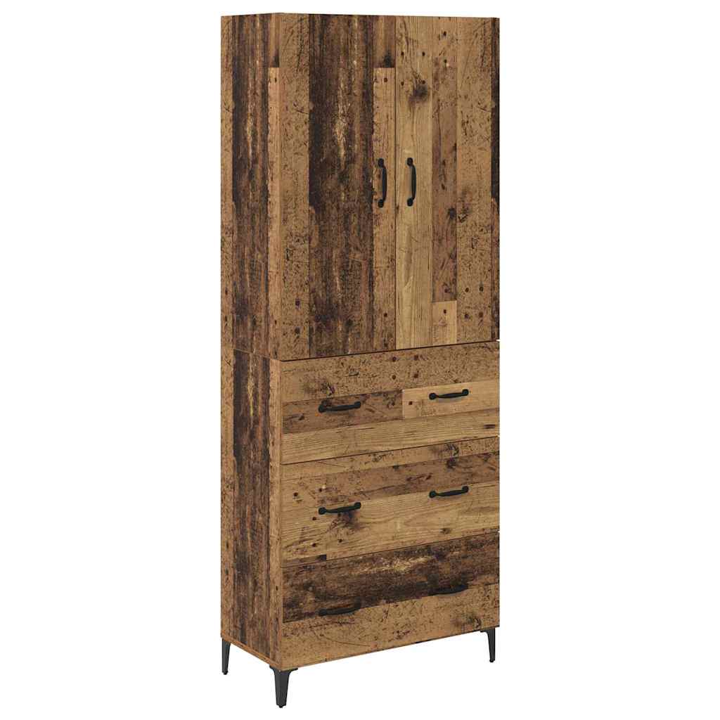Highboard Old Wood 69.5 x 34 x 180 cm Engineered Wood