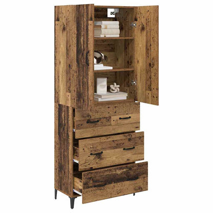 Highboard Old Wood 69.5 x 34 x 180 cm Engineered Wood