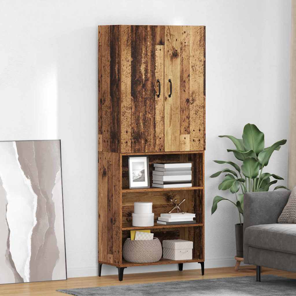 Highboard Old Wood 69.5 x 34 x 180 cm Engineered Wood