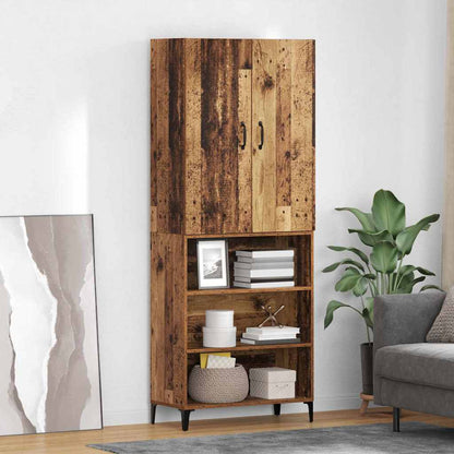 Highboard Old Wood 69.5 x 34 x 180 cm Engineered Wood