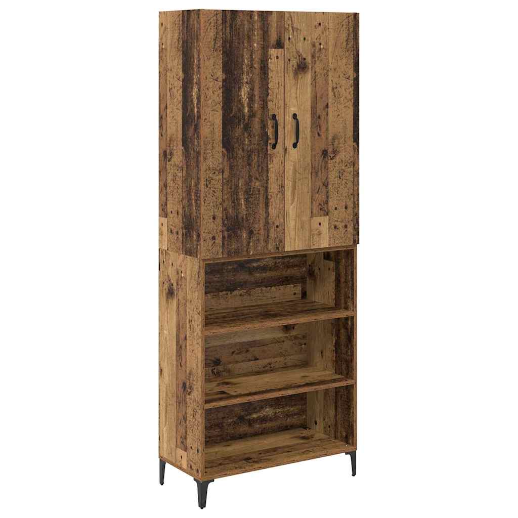 Highboard Old Wood 69.5 x 34 x 180 cm Engineered Wood