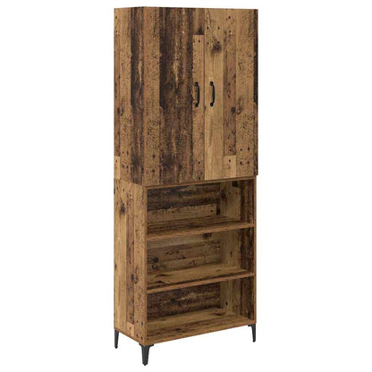 Highboard Old Wood 69.5 x 34 x 180 cm Engineered Wood