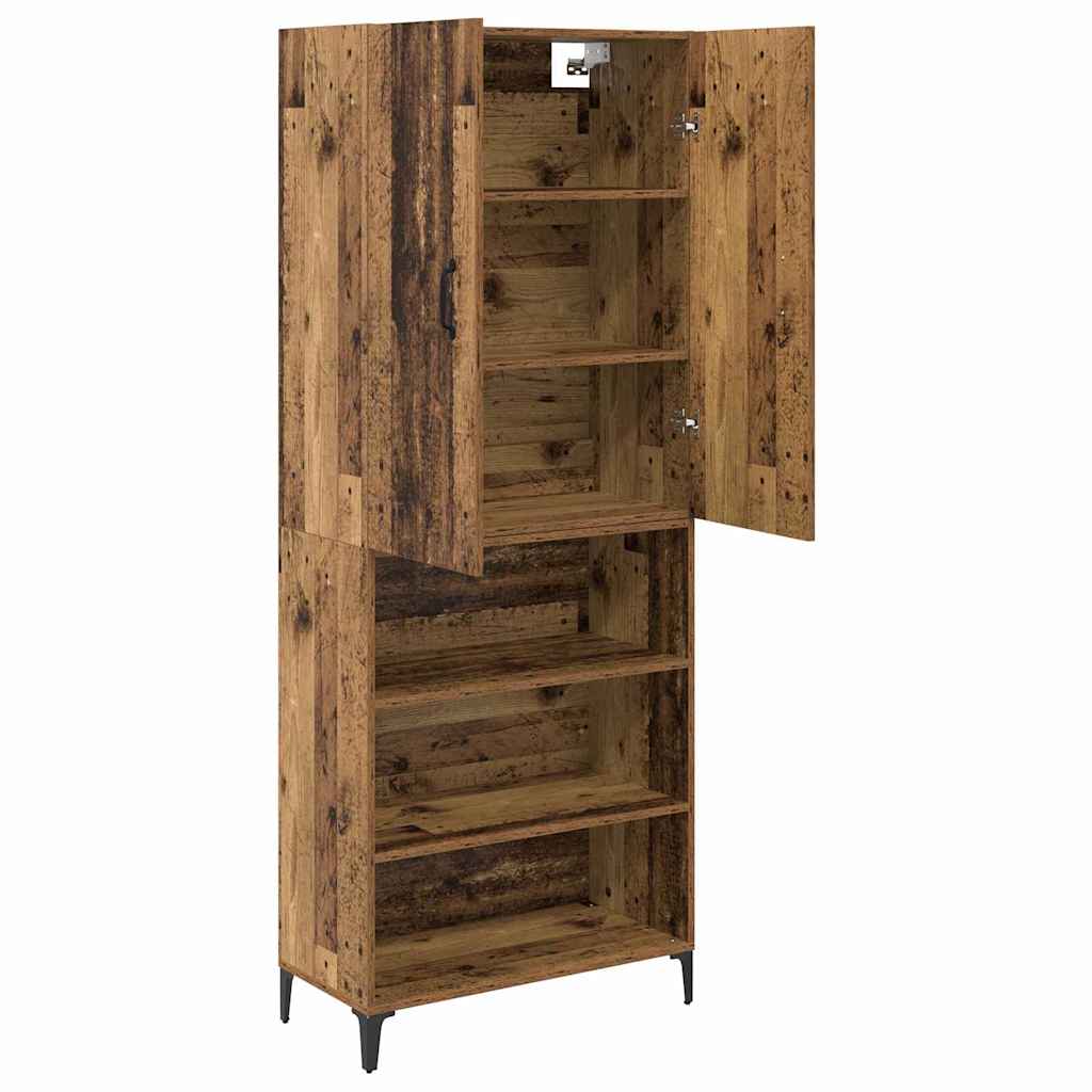 Highboard Old Wood 69.5 x 34 x 180 cm Engineered Wood