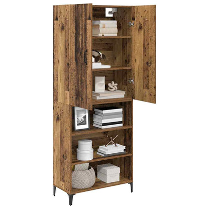 Highboard Old Wood 69.5 x 34 x 180 cm Engineered Wood
