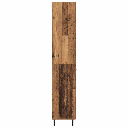 Highboard with Drawer 2 pcs Old Wood Engineered Wood