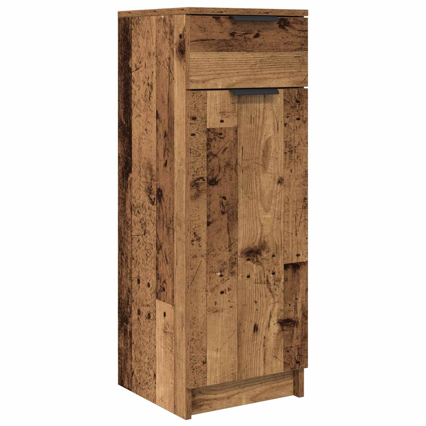 Bathroom Furniture Set with Door 4 pcs Old Wood Engineered Wood