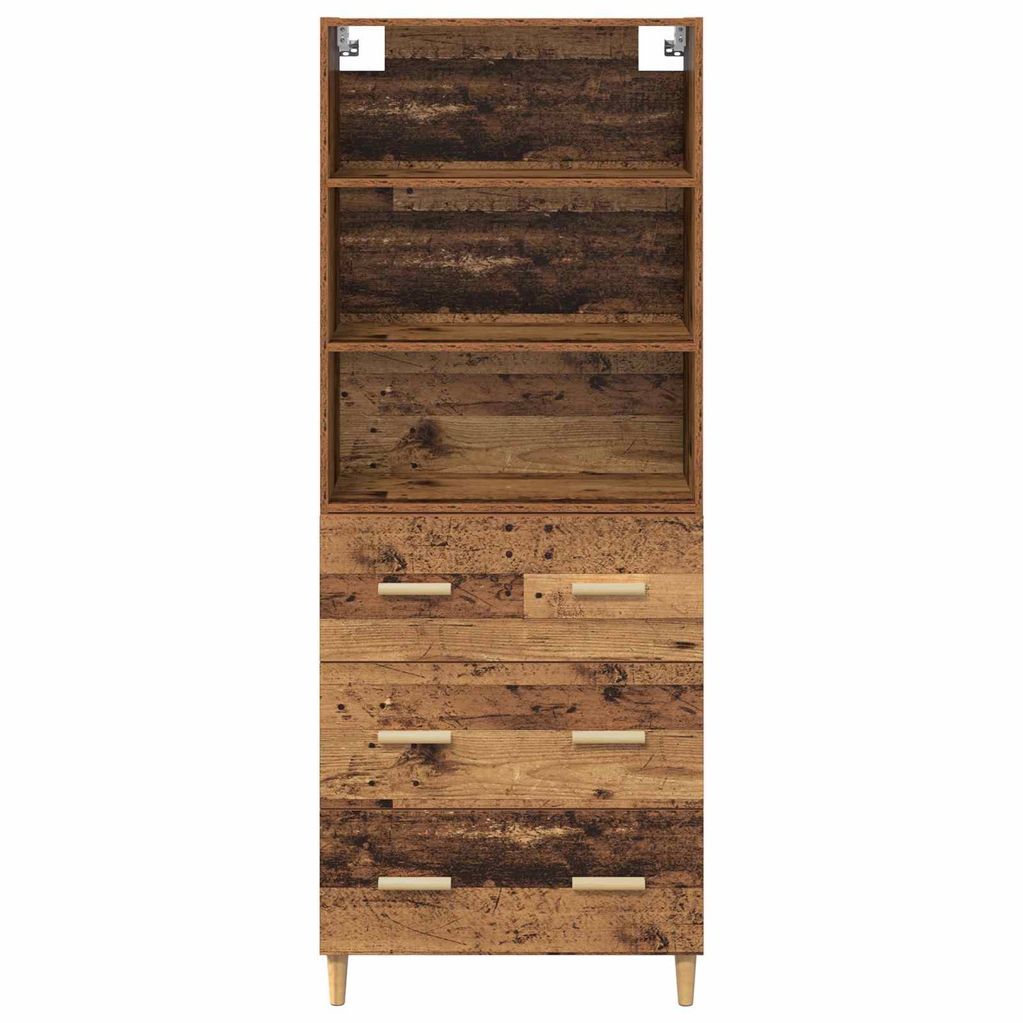 Highboard Old Wood 69.5 x 32.5 x 180 cm Engineered Wood