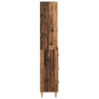 Highboard Old Wood 69.5 x 32.5 x 180 cm Engineered Wood