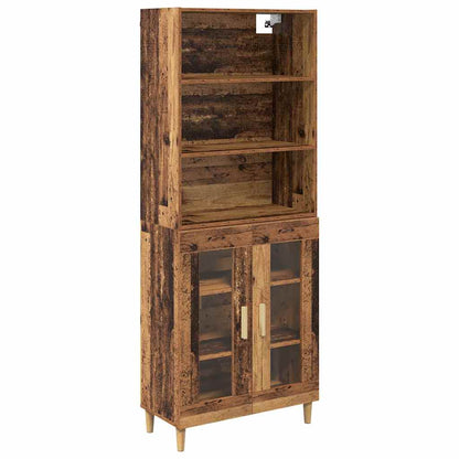 Highboard Old Wood 69.5 x 32.5 x 180 cm Engineered Wood