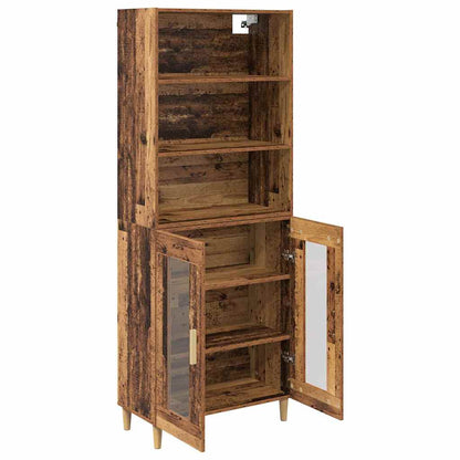 Highboard Old Wood 69.5 x 32.5 x 180 cm Engineered Wood
