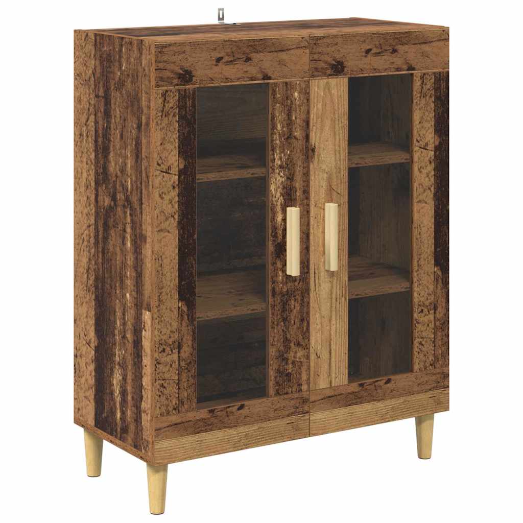 Highboard Old Wood 69.5 x 32.5 x 180 cm Engineered Wood