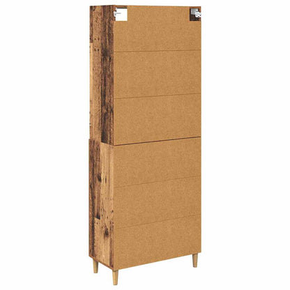 Highboard Old Wood 69.5 x 32.5 x 180 cm Engineered Wood