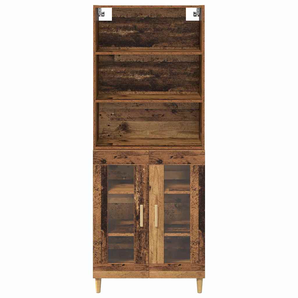 Highboard Old Wood 69.5 x 32.5 x 180 cm Engineered Wood