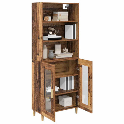 Highboard Old Wood 69.5 x 32.5 x 180 cm Engineered Wood