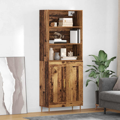Highboard Old Wood 69.5 x 34 x 180 cm Engineered Wood