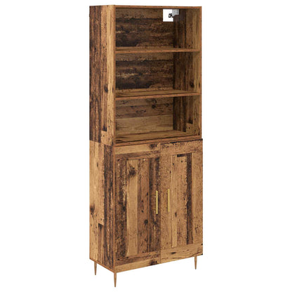Highboard Old Wood 69.5 x 34 x 180 cm Engineered Wood
