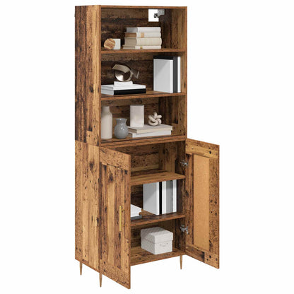 Highboard Old Wood 69.5 x 34 x 180 cm Engineered Wood
