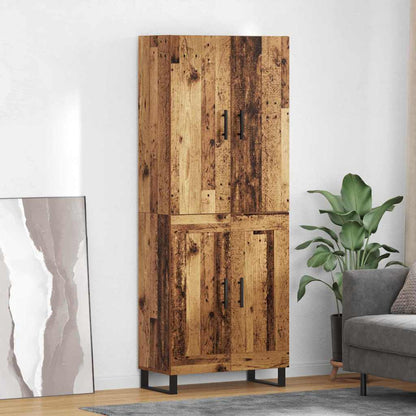 Highboard 2 pcs Old Wood 69.5 x 34 x 180 cm