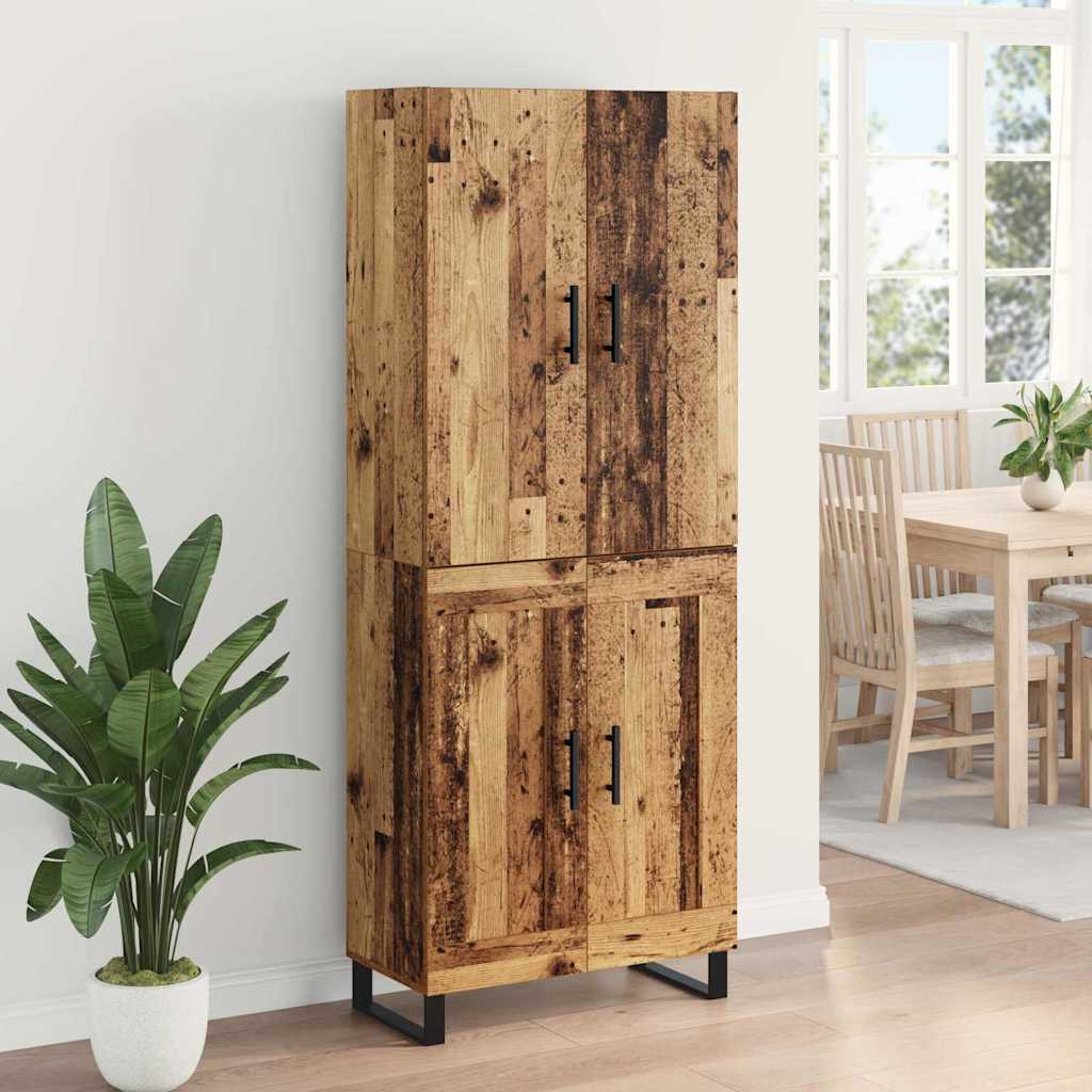 Highboard 2 pcs Old Wood 69.5 x 34 x 180 cm