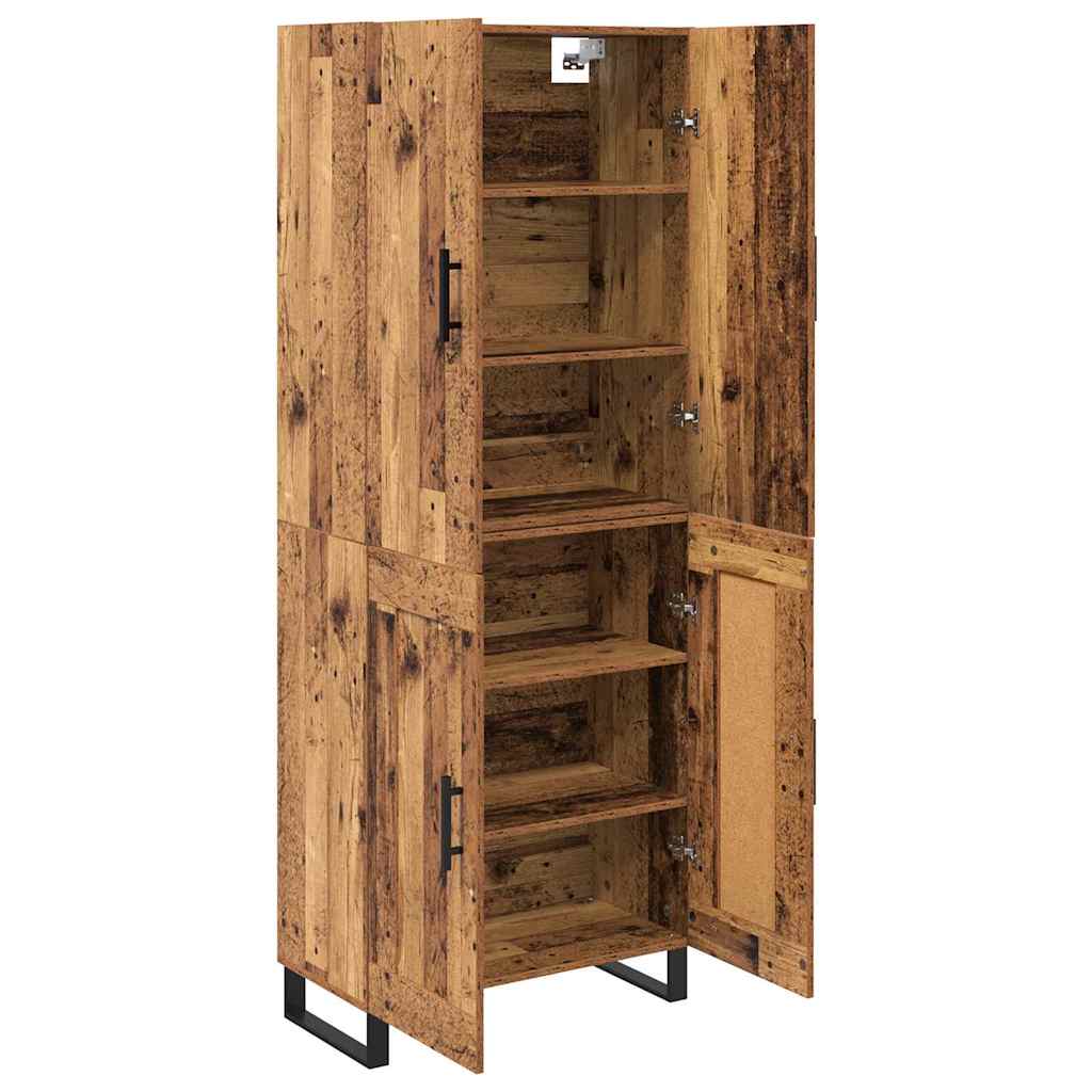 Highboard 2 pcs Old Wood 69.5 x 34 x 180 cm