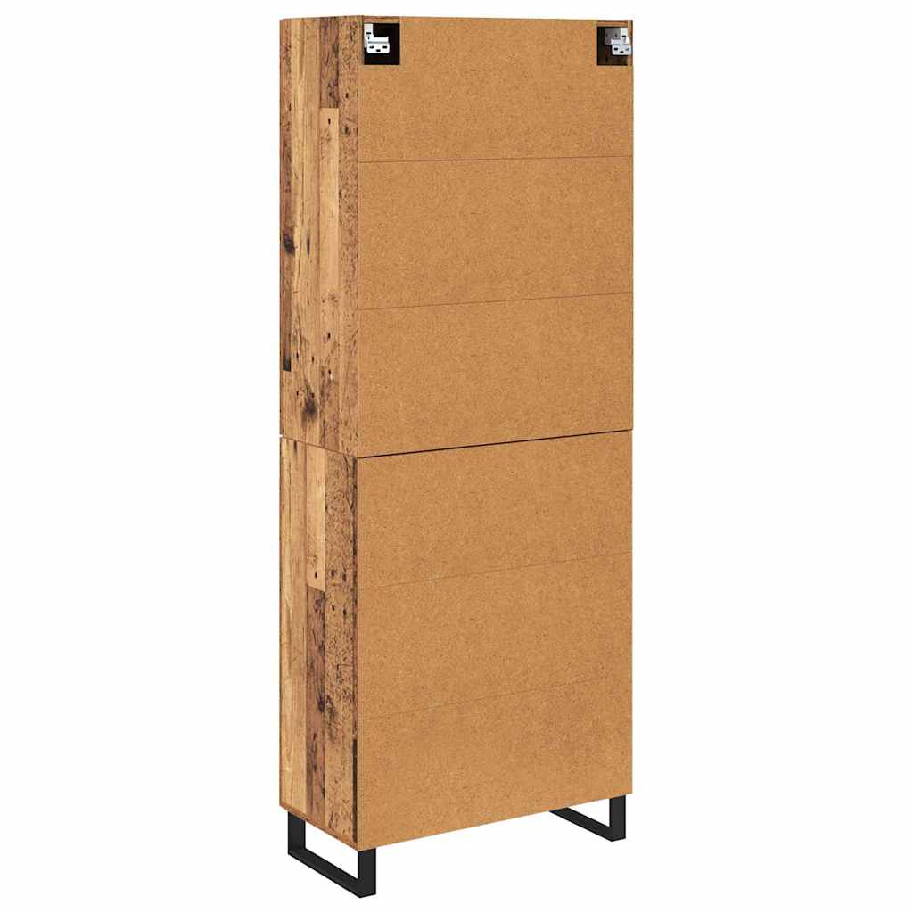 Highboard 2 pcs Old Wood 69.5 x 34 x 180 cm