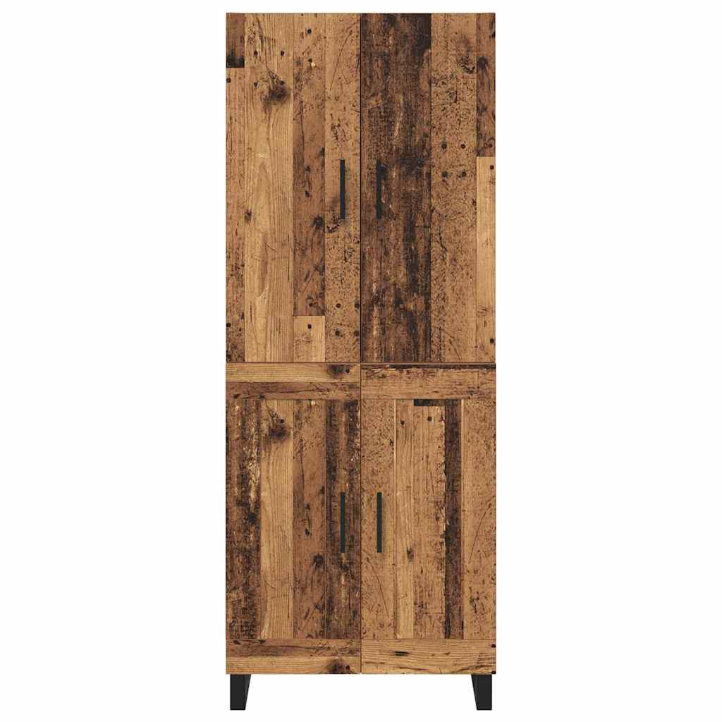 Highboard 2 pcs Old Wood 69.5 x 34 x 180 cm