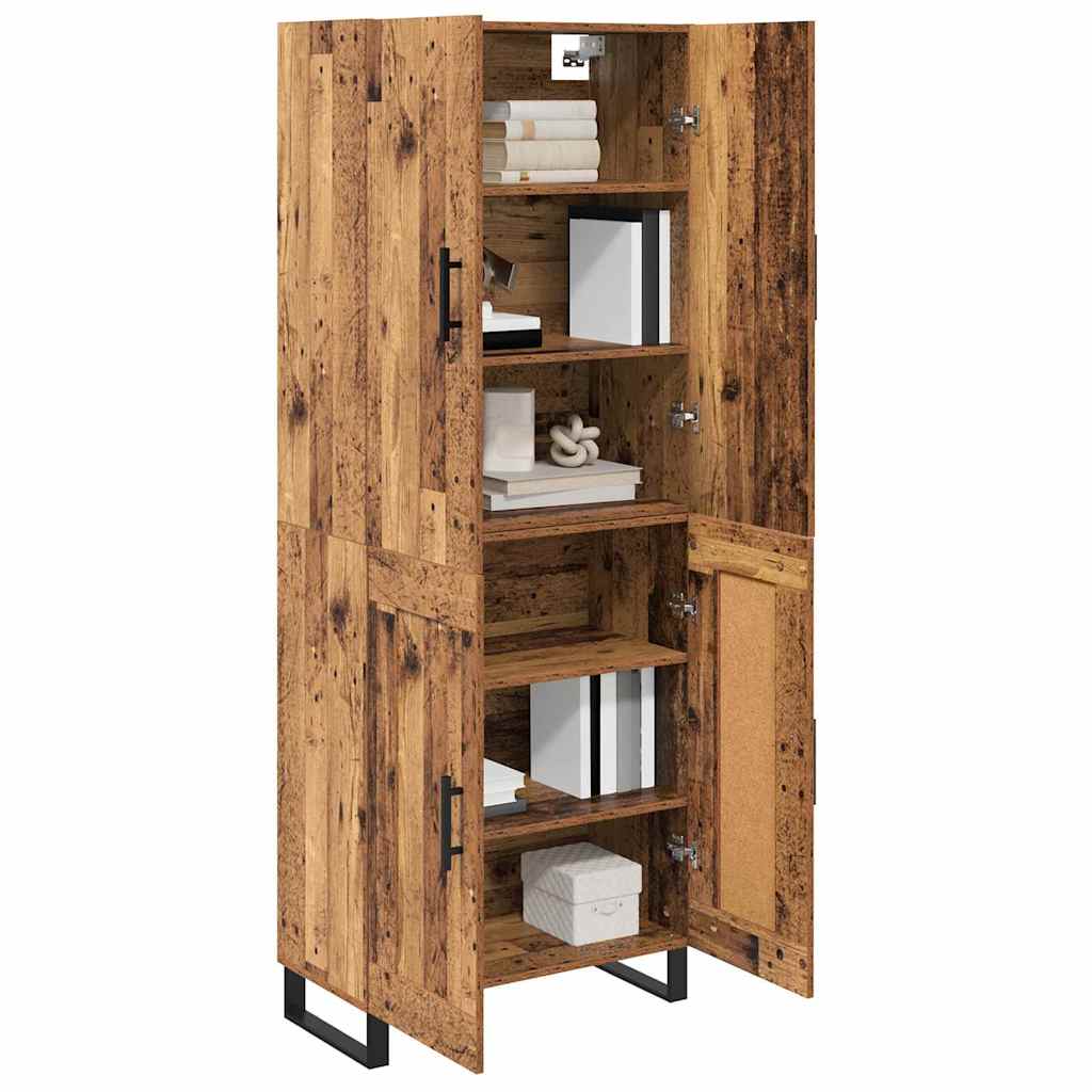 Highboard 2 pcs Old Wood 69.5 x 34 x 180 cm