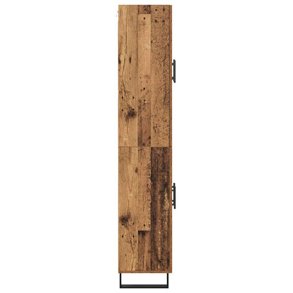 Highboard 2 pcs Old Wood 69.5 x 34 x 180 cm