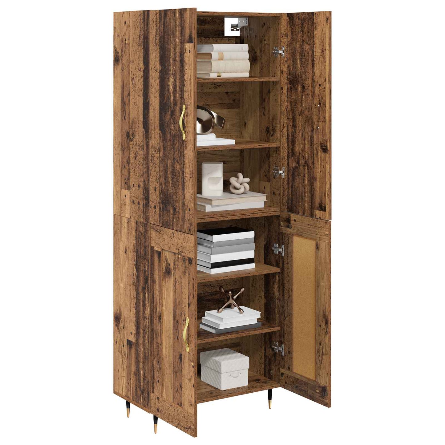 Highboard Old Wood 69.5 x 34 x 180 cm Engineered Wood
