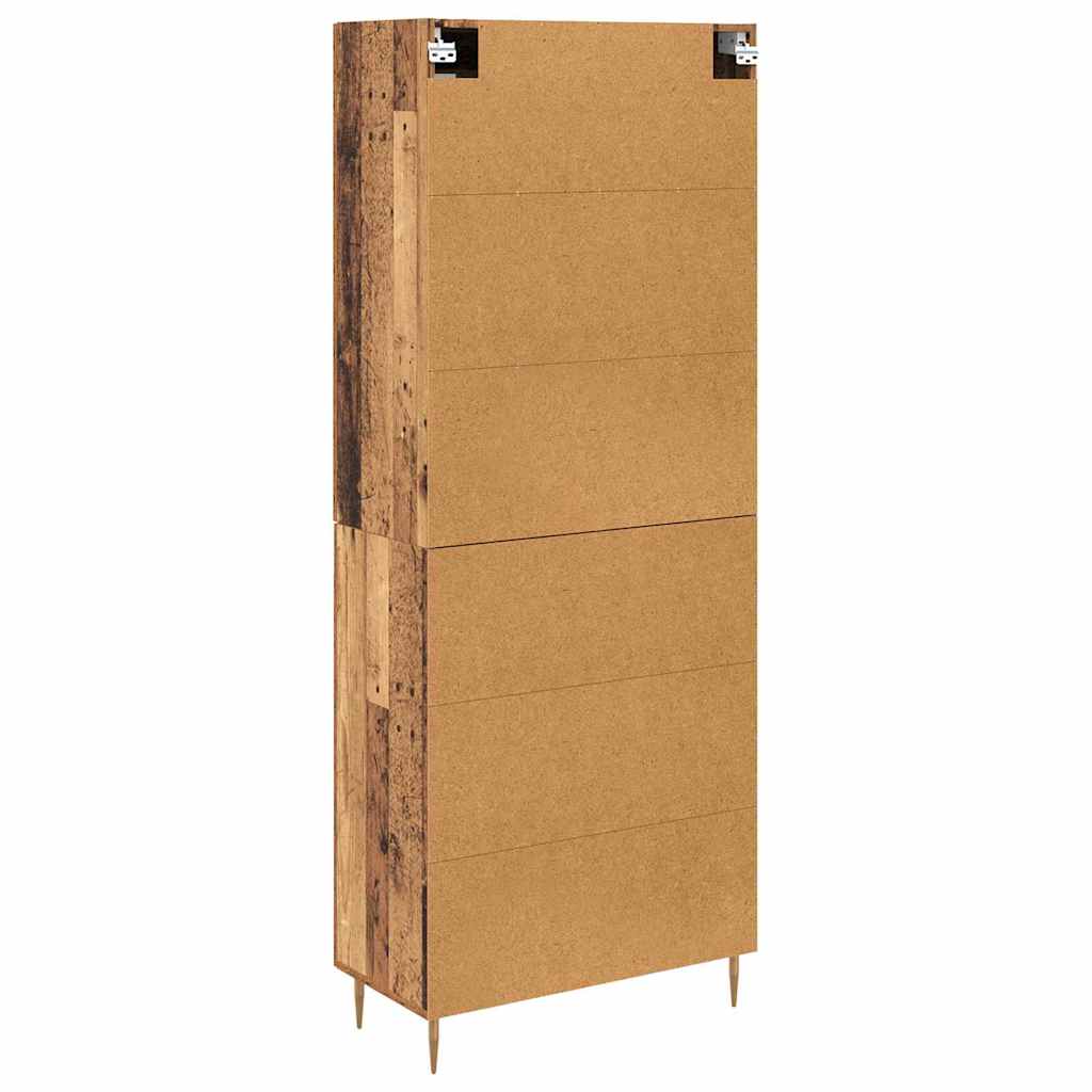 Highboard 2 pcs Old Wood Engineered Wood
