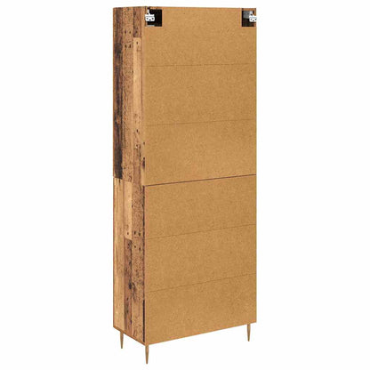 Highboard 2 pcs Old Wood Engineered Wood